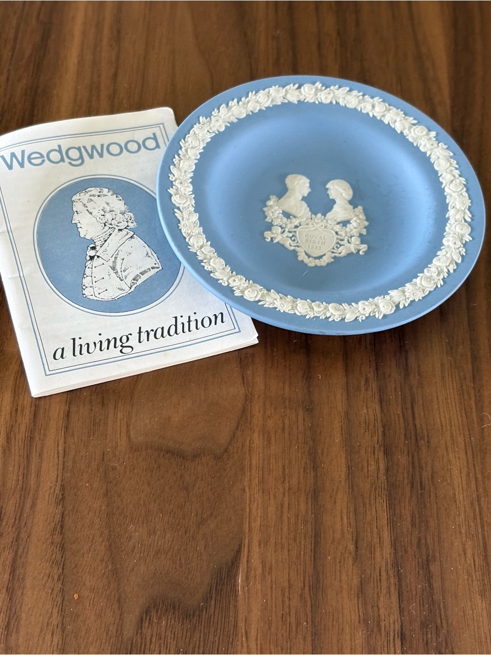 Wedgwood Light Blue Jasperware Lady Diana and Charles Plate
